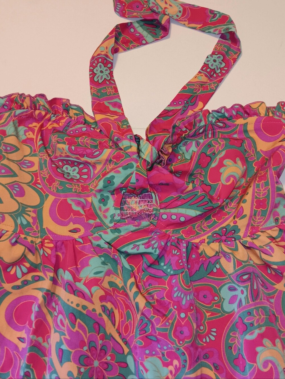 SolyHux Multicolored Print Halter Top Small NEW - Picture 2 of 8